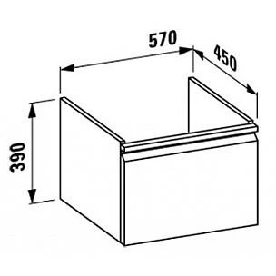 Комплект PRO 4.8304.2.095.463.1 шкаф под раковину белый + PRO A 8.1895.3.000.104.1 раковина 65х48. Фото 3