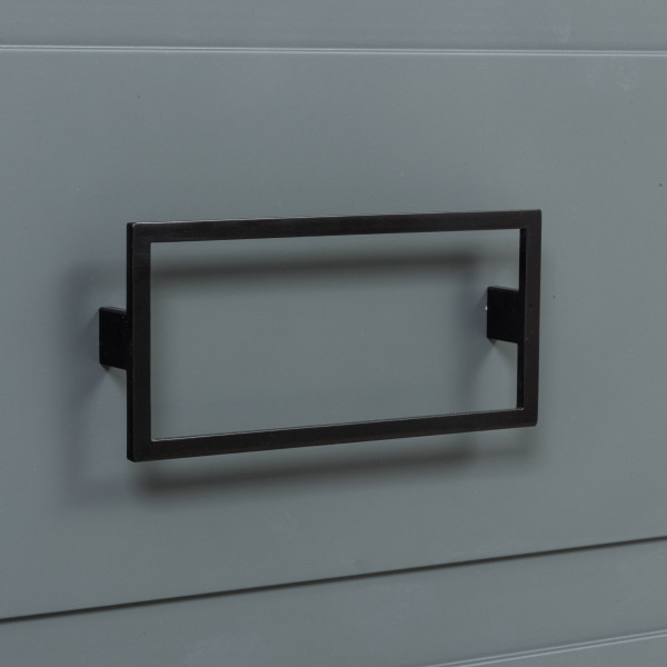 Комплект ручек La Fenice Cubo Nero черный 80 мм., два ящика. Фото 1