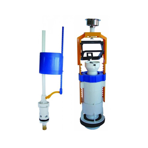 Комплект сливной арматуры для бачка унитаза Oli Deco (037192). Фото 1