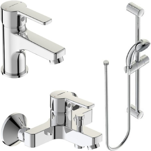 Комплект смесителей Vidima Uno Хром (BD127AA). Фото 1