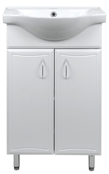 Комплект Тумба Коралл 50 с раковиной Basic 50 (Турция). Фото 1