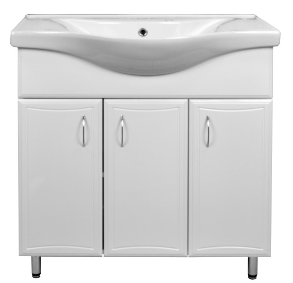 Комплект Тумба Коралл-80 (800х860х460) с раковиной Basic 80 (CS00070578). Фото 1