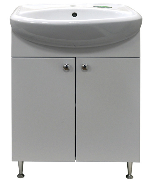 Комплект Тумба Моника New 55 напольная 550х830х300 с раковиной Арго 55 (CS00076239). Фото 1