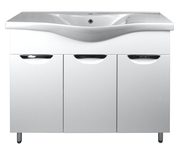 Комплект Тумба Стиль- 100 (1000х830х445) с раковиной Basic 100 (CS00079170). Фото 1