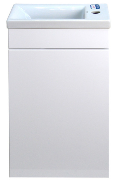 Комплект Тумба Стиль 40 правая 400х820х215 с раковиной Миранда 40, белый (CS00076533). Фото 1