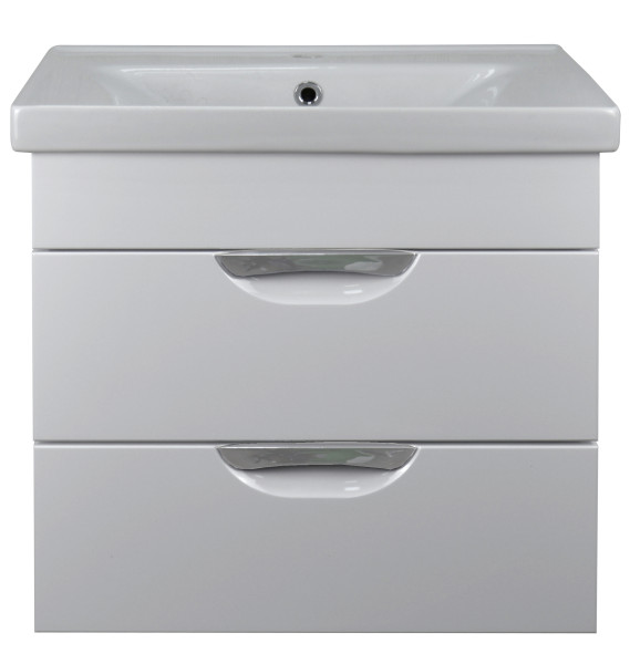 Комплект Тумба Стиль- 60/2 "Соло" (600х570х460) подвесная с раковиной Sava 60 с доводчиками (CS00070806). Фото 1