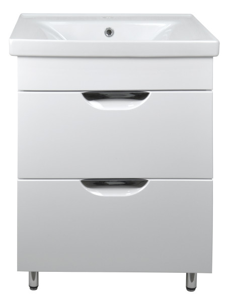 Комплект Тумба Стиль- 80/2 Н "Соло" (800х870х470) напольная с раковиной Sava 80 (CS00070389). Фото 1