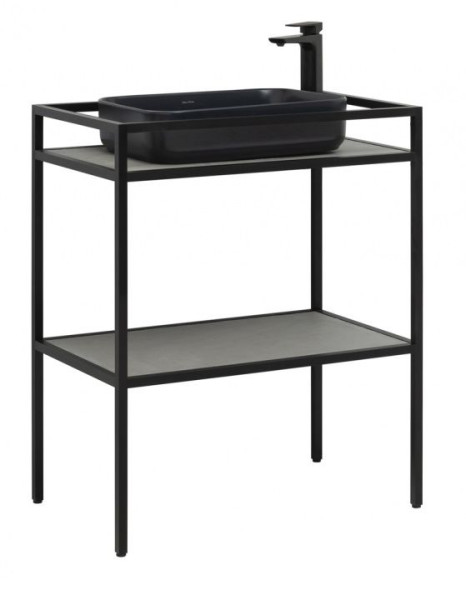 Консоль под раковину Allen Brau Liberty 75 1.33002.BB черный браш. Фото 1