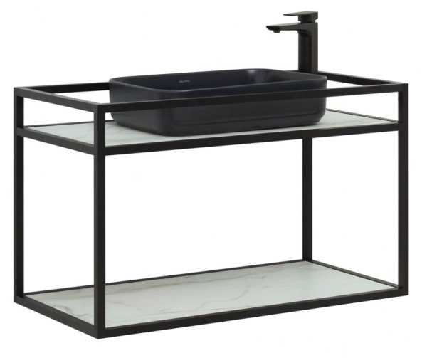 Консоль под раковину Allen Brau Liberty 90 1.33003.BB черный браш. Фото 1