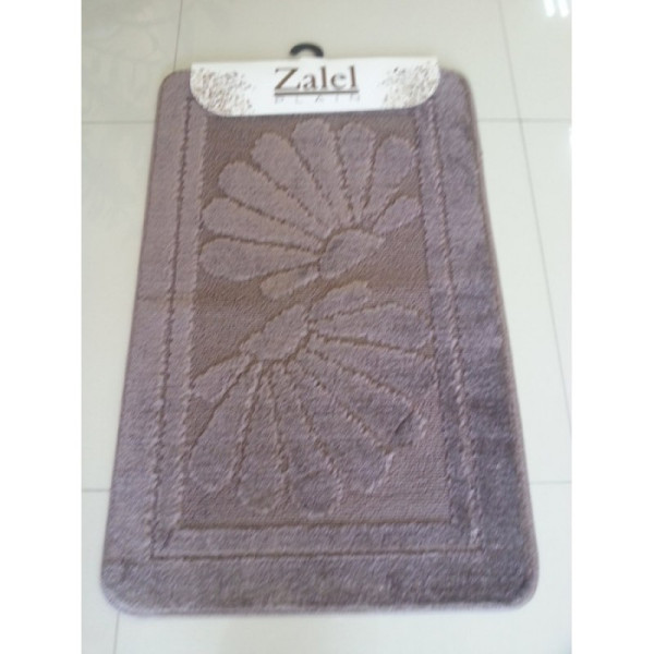 Коврик для ванной "Zalel" 55х85/90см (ворс) коричневый. Фото 1