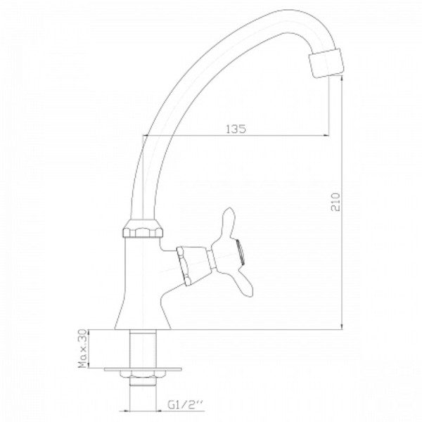 Кран для питьевой воды Rossinka Q02-60U. Фото 2