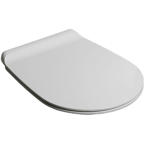 Крышка-сиденье для унитаза Simas Gambassi микролифт, петли хром, цвет белый (GA004bi/cr). Фото 1