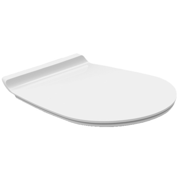 Крышка-сиденье для унитаза Simas Vignoni с микролифтом, цвет белый матовый/хром (VI004bi mat/cr). Фото 1