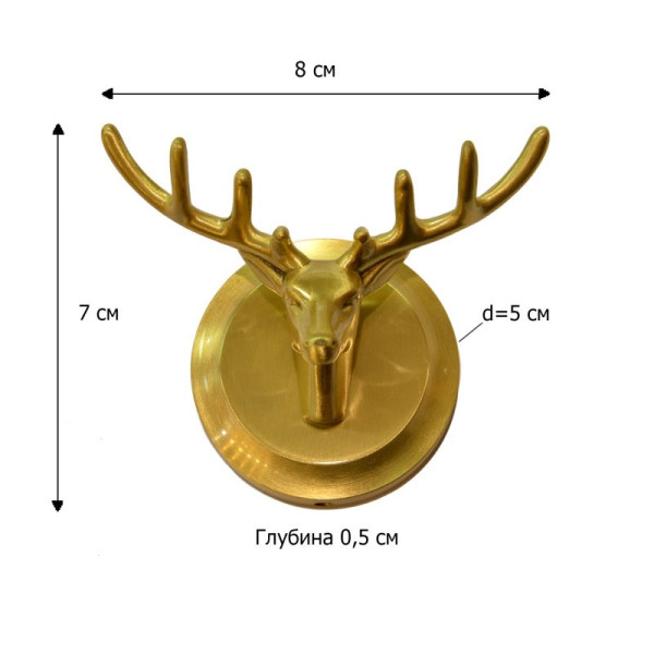 Крючок для ванной комнаты Bronze de Luxe SCANDI 81152, бронза. Фото 2