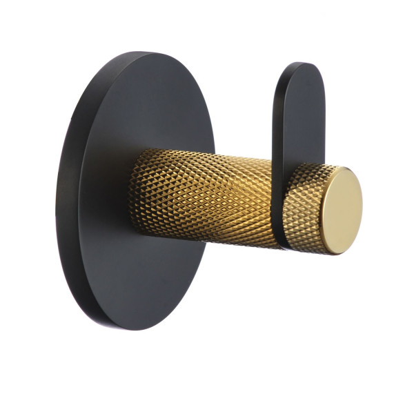 Крючок для ванной комнаты Savol S-002153HB, черный/золото. Фото 1