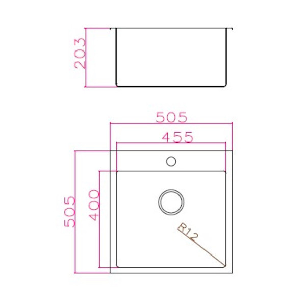 Кухонная мойка Grandex Aqua Elegance 400331, сатин. Фото 2