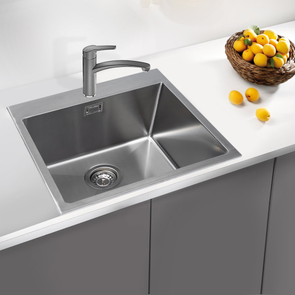 Кухонная мойка Grandex Aqua Elegance 400331, сатин. Фото 3