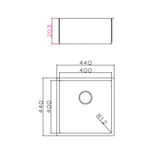 Кухонная мойка Grandex Aqua Proline 303413, сатин. Фото 2