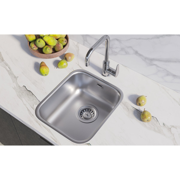Кухонная мойка Grandex Aqua Select 200330, сатин. Фото 3