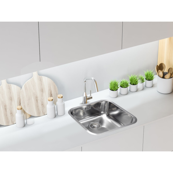 Кухонная мойка Grandex Aqua Select 200333, сатин. Фото 3