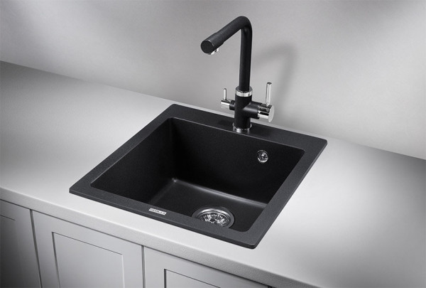 Кухонная мойка Granula 4651, ЧЁРНЫЙ. Фото 1