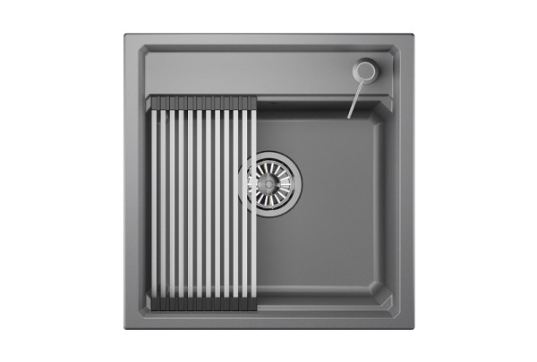 Кухонная мойка Granula 5002, АЛЮМИНИУМ. Фото 2