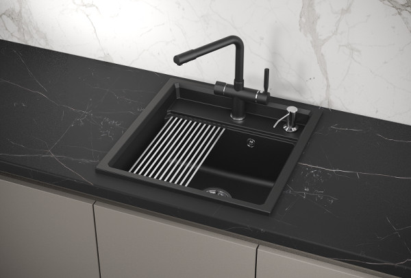 Кухонная мойка Granula 5002, ШВАРЦ. Фото 1