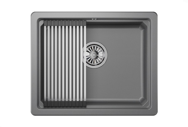 Кухонная мойка Granula 5501U, АЛЮМИНИУМ. Фото 1
