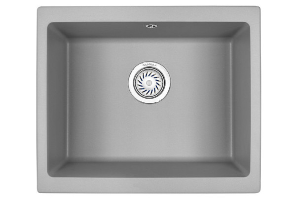 Кухонная мойка Granula 5551, АЛЮМИНИУМ. Фото 2