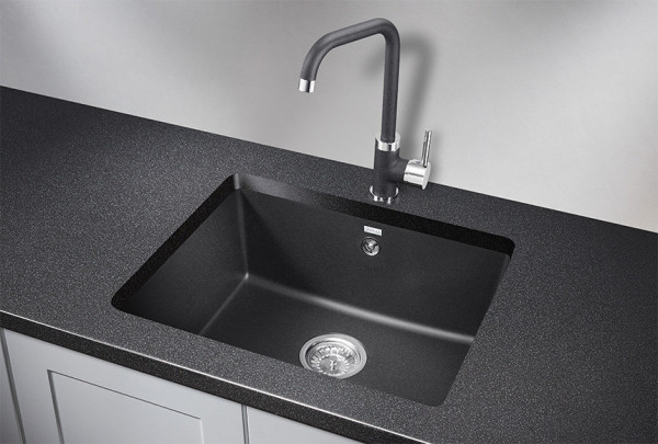 Кухонная мойка Granula 5551, ЧЁРНЫЙ. Фото 1