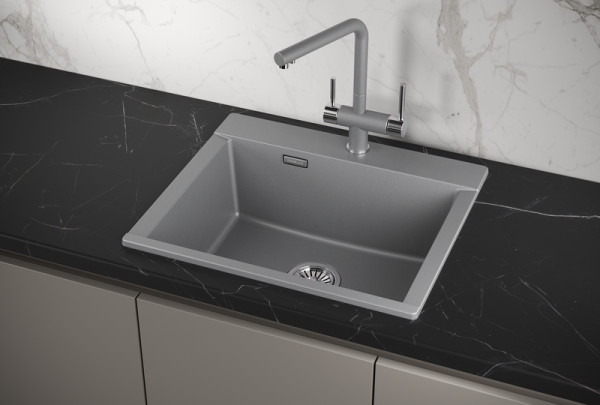 Кухонная мойка Granula 5804, АЛЮМИНИУМ. Фото 1
