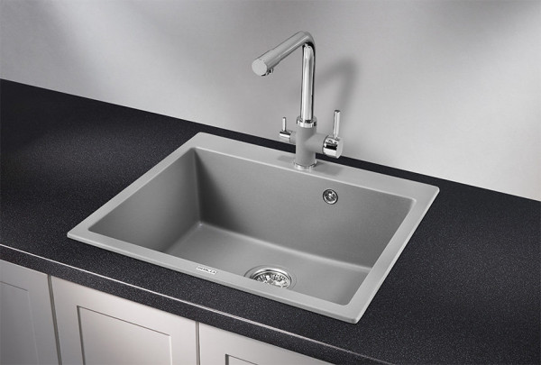 Кухонная мойка Granula 6001, АЛЮМИНИУМ. Фото 1