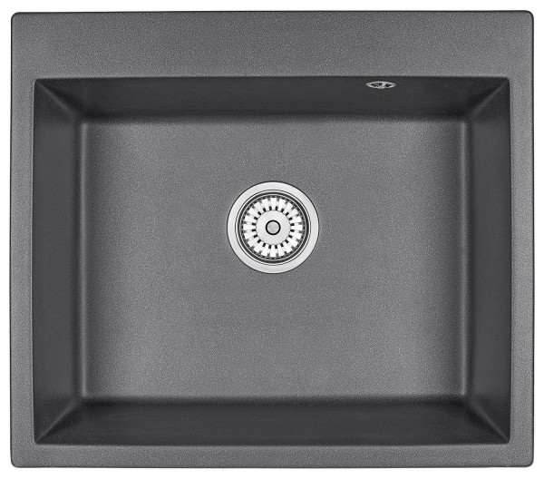 Кухонная мойка Granula 6001, ГРАФИТ. Фото 2
