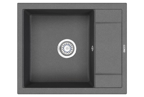 Кухонная мойка Granula 6002, ГРАФИТ. Фото 2