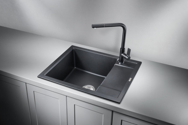 Кухонная мойка Granula 6002, ШВАРЦ. Фото 1