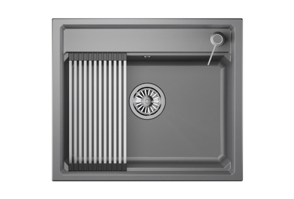Кухонная мойка Granula 6003, АЛЮМИНИУМ. Фото 2