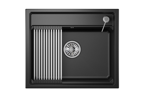 Кухонная мойка Granula 6003, ШВАРЦ. Фото 2