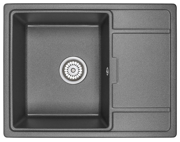 Кухонная мойка Granula 6503, ГРАФИТ. Фото 2