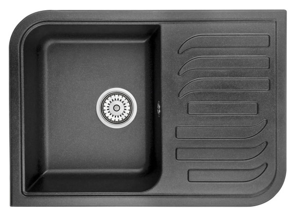 Кухонная мойка Granula 7001, ЧЁРНЫЙ. Фото 1