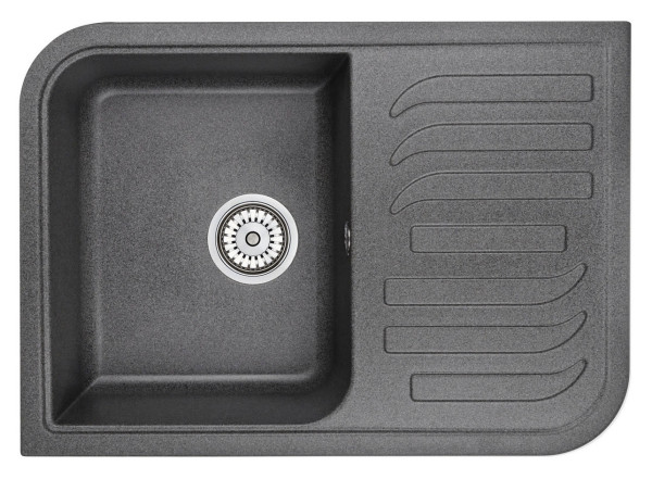 Кухонная мойка Granula 7001, ГРАФИТ. Фото 1