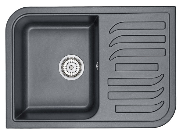 Кухонная мойка Granula 7001, ШВАРЦ. Фото 2