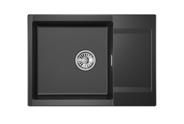 Кухонная мойка Granula 7003, ШВАРЦ. Фото 2