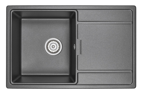 Кухонная мойка Granula 7804, ЧЁРНЫЙ. Фото 2