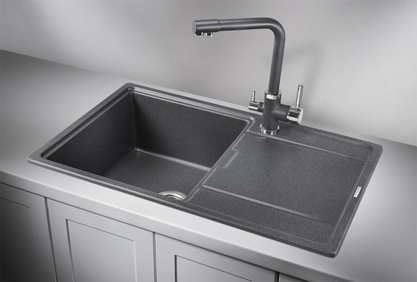 Кухонная мойка Granula 7804, ГРАФИТ. Фото 1