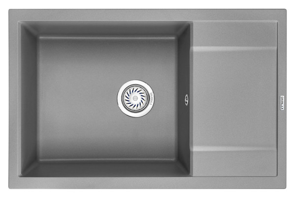 Кухонная мойка Granula 7805, АЛЮМИНИУМ. Фото 2