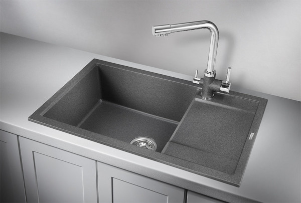 Кухонная мойка Granula 7805, ГРАФИТ. Фото 1