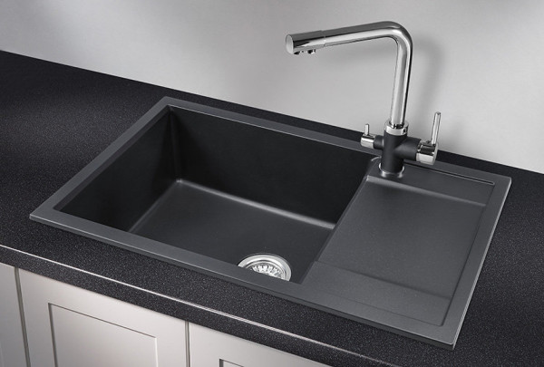 Кухонная мойка Granula 7805, ШВАРЦ. Фото 1