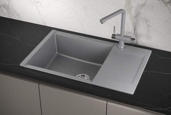 Кухонная мойка Granula 7807, АЛЮМИНИУМ. Фото 1