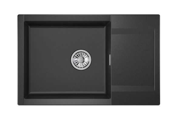 Кухонная мойка Granula 7807, ЧЁРНЫЙ. Фото 2
