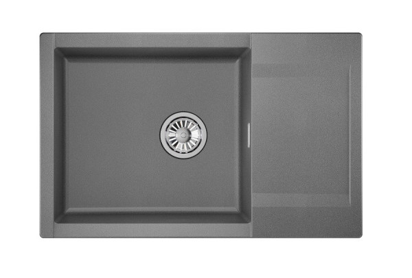 Кухонная мойка Granula 7807, ГРАФИТ. Фото 2